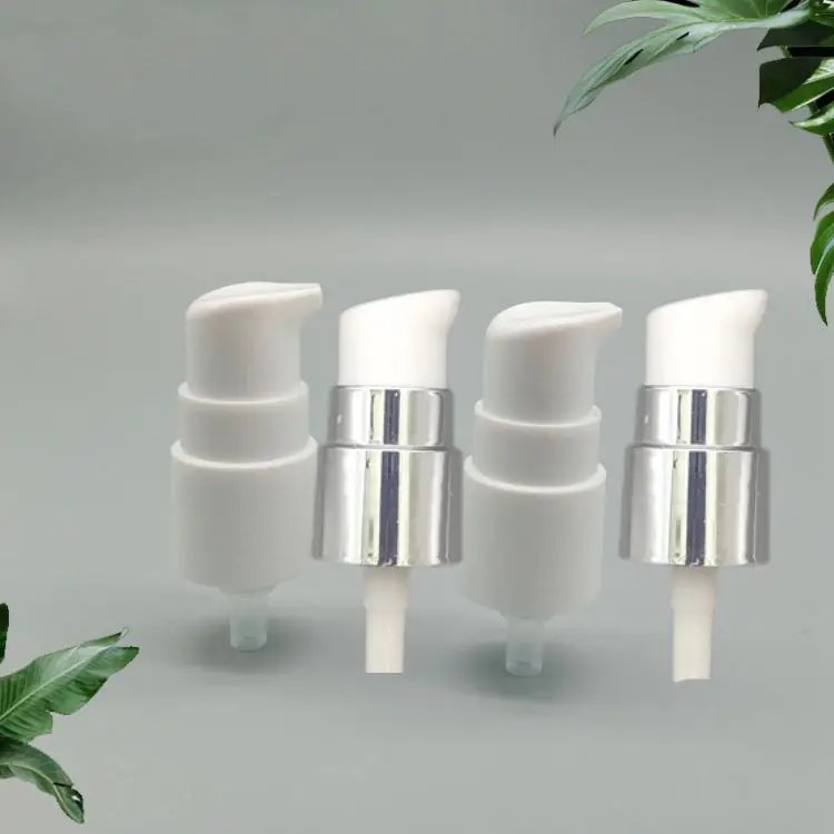 18/410 20/410 24/410 28/410 Plastic Treatment Cosmetic Lotion Aluminum Silver Cream Pump