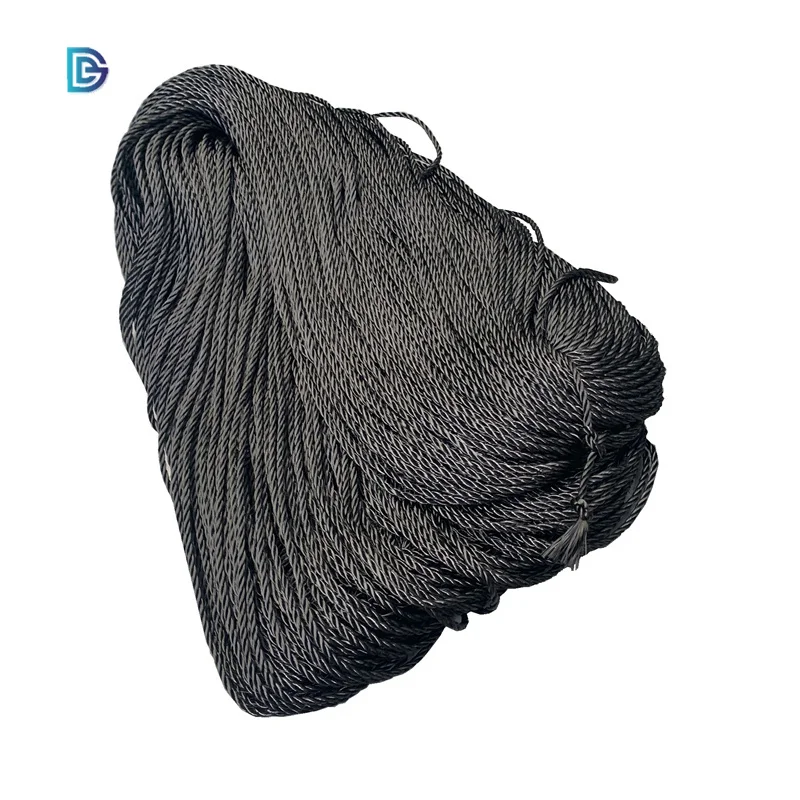 100% Carbon Fiber Rope Heat Insulation Carbon Fiber Rope Abrasion Resistant Carbon Fiber Rope