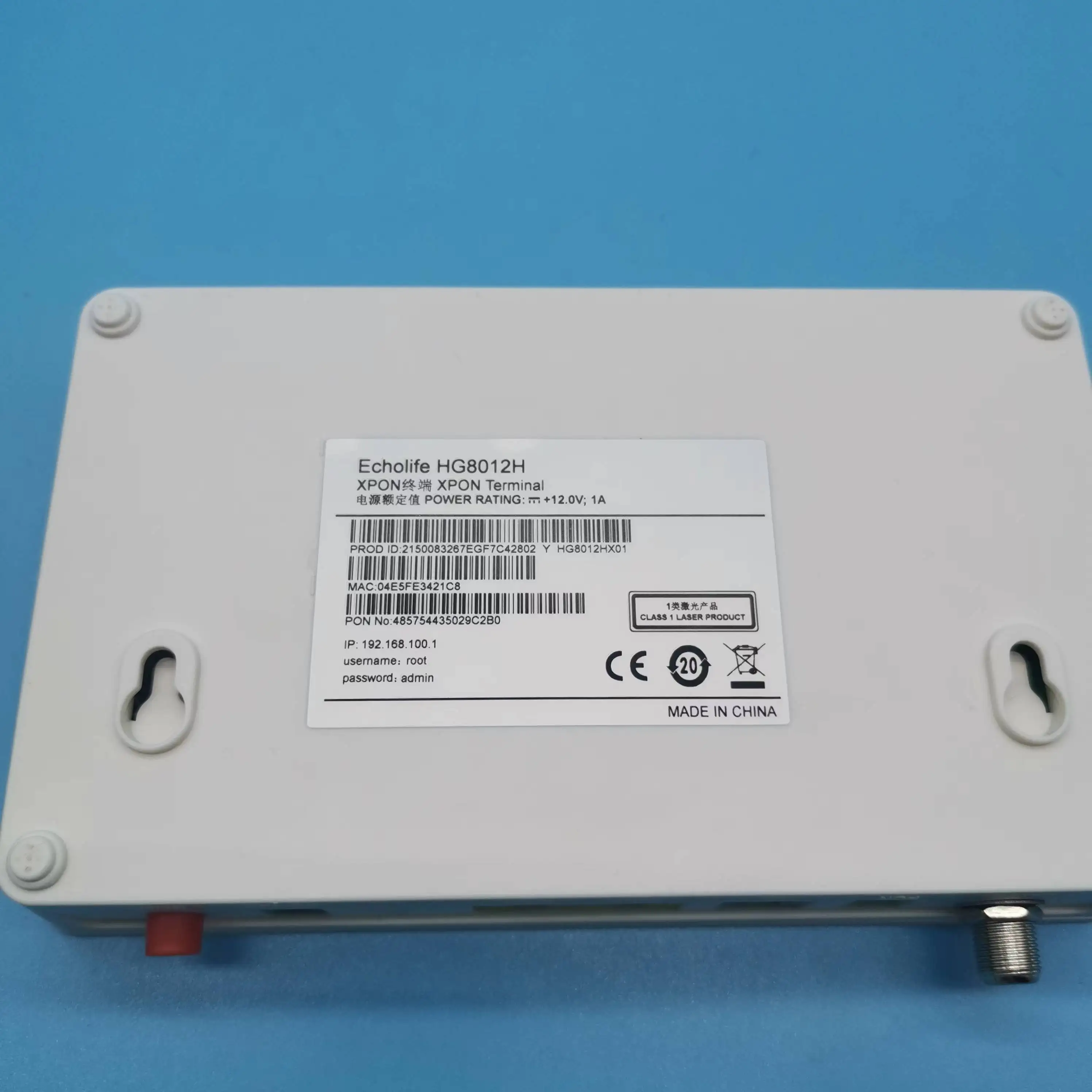 mini micro CATV HG8012H/EG8120L 1GE optical fiber terminal for ftth xpon modem onu