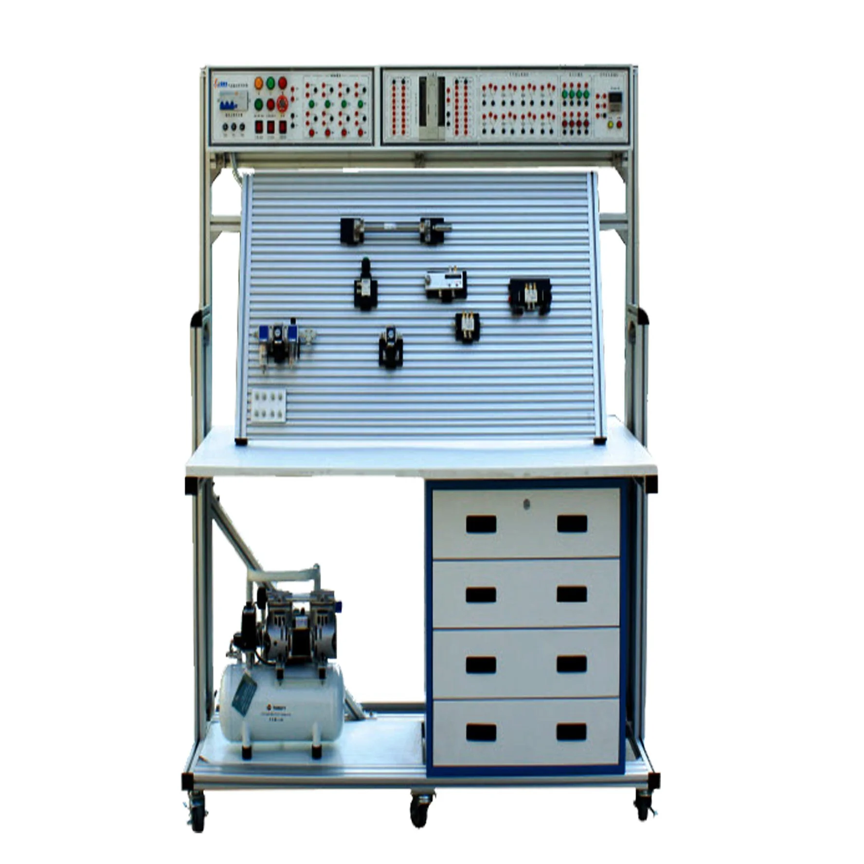 Mechatronics training and examination equipment Pneumatic and hydraulic basic training and examination equipment