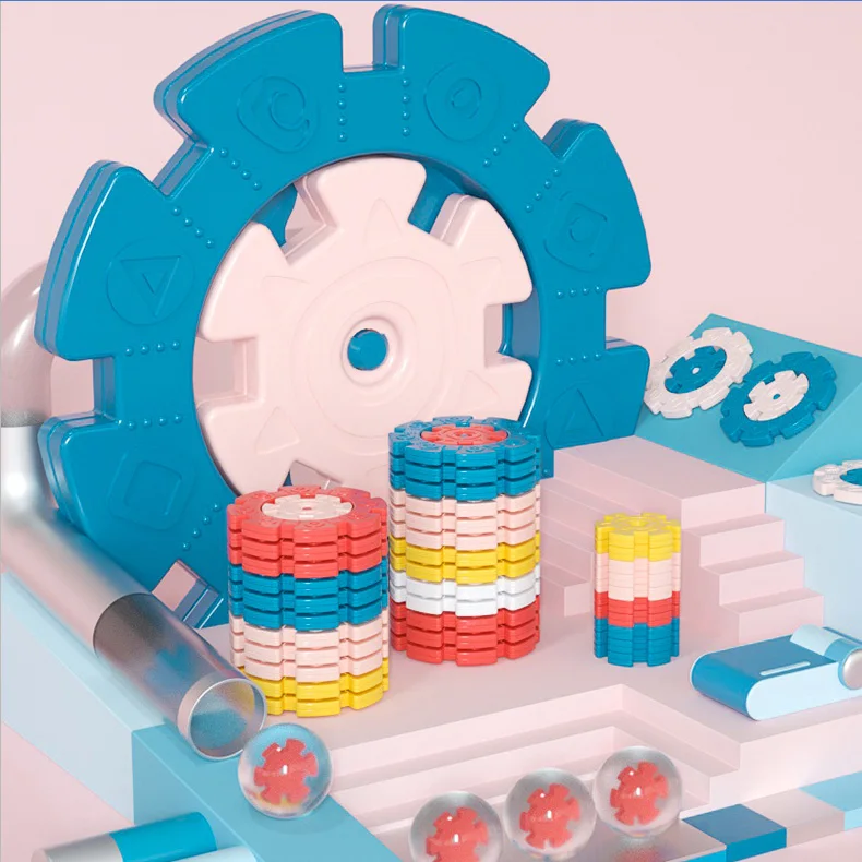 KUB 2020 76 шт. снежинки детские строительные игрушки набор «сделай сам» развивающие пластиковые строительные блоки игрушки снежинки