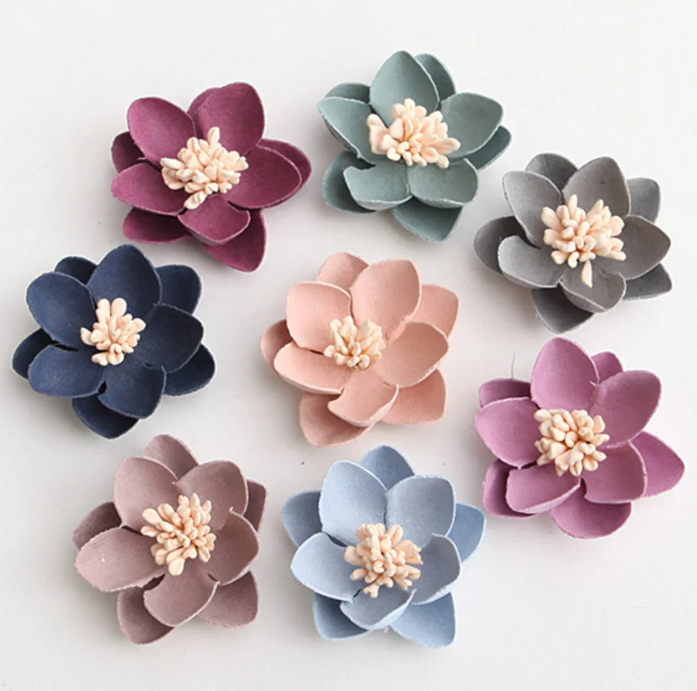Elegant decorations artificial decor roses wholesale handmade die cut felt flower