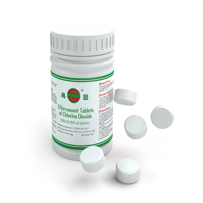 ZG 2023 chlorine effervescent tablets for agriculture greenhouse planting from china chlorine manufacturer 1g/tablet