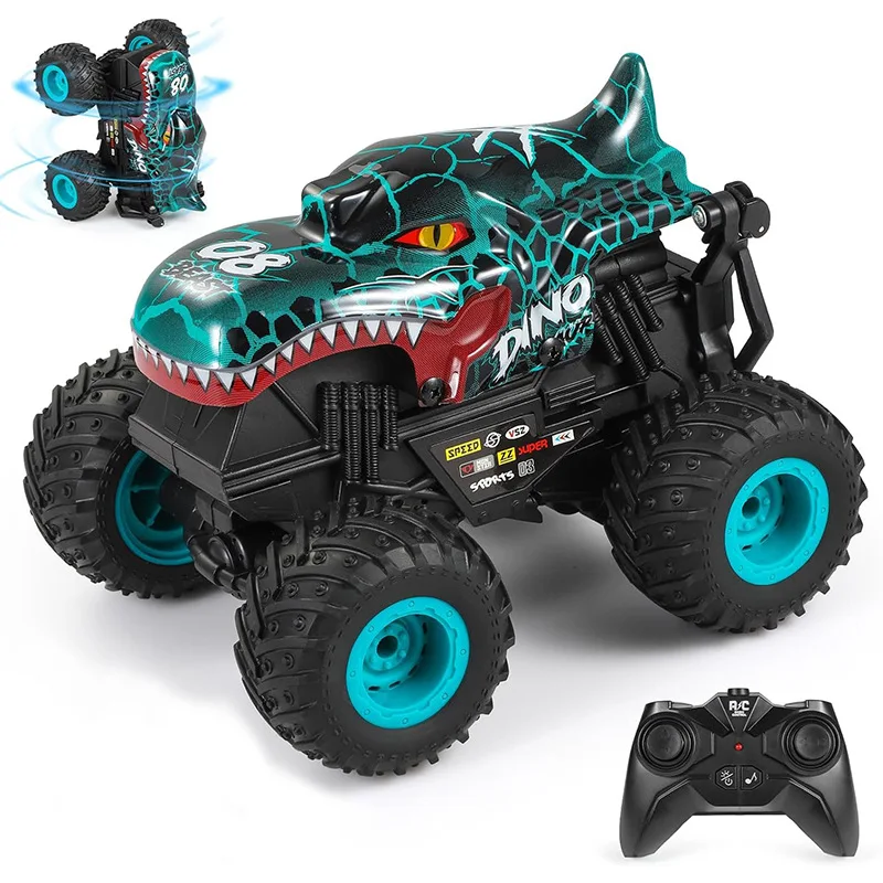 2024 Factory Wholesale 360 Degrees Rotation Led Light 2.4g 1/20 Kids Rc Stunt Dancing Car Remote Control Racing Car Toy