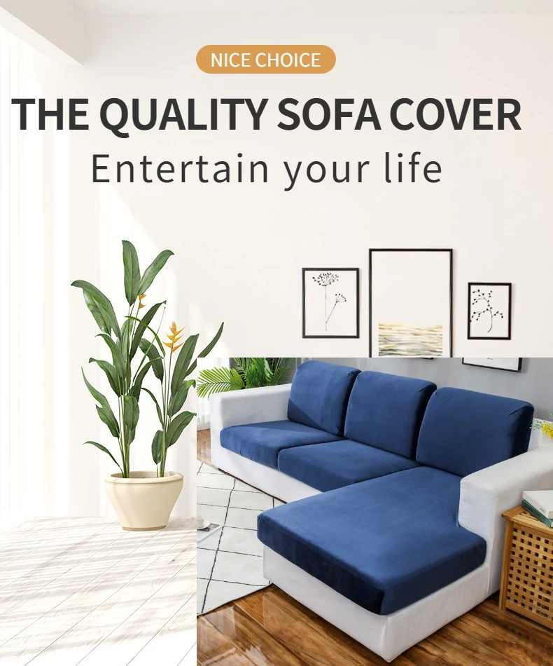  Wholesale Fashionable Printed White Elastic Sofa Cover with Spandex