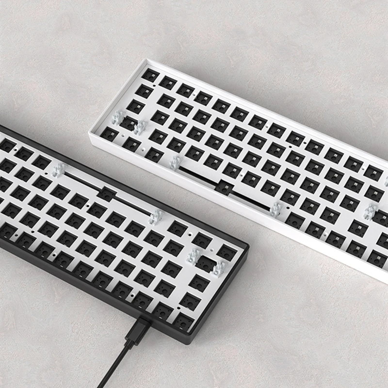 HZGAMER 68Keys RGB Custom Keyboard Case Kit, Hot Swap Gaming Mechanical Keyboard Kit Keyboard Switch Set