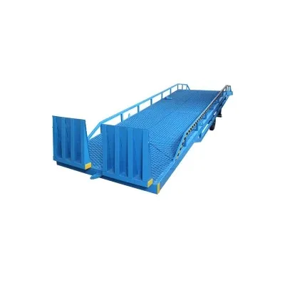 Portable loading dock ramp mobile container loading and unloading forklift work platform