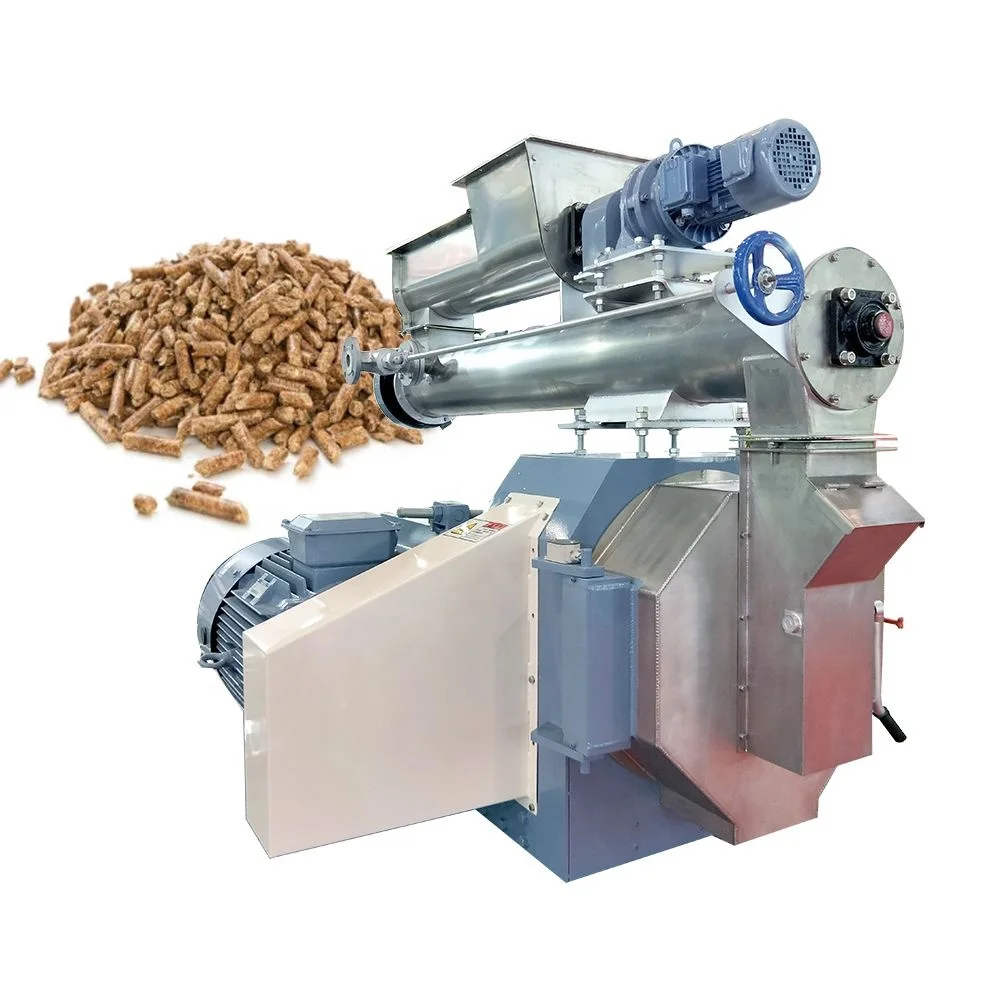 Feed Pellet Machine Feed Pellet Mill Chicken Feed Processing Machines With Stainless Steel Ring Die