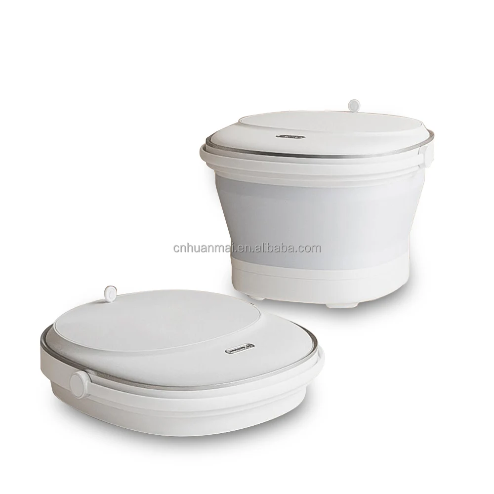 Foldable Foot Spa Bath with Bubbles, Red Light & Digital Temperature Control