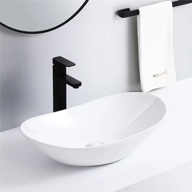 Wholesale high quality bathroom porcelain sanitary ware sink ceramic countertop wash