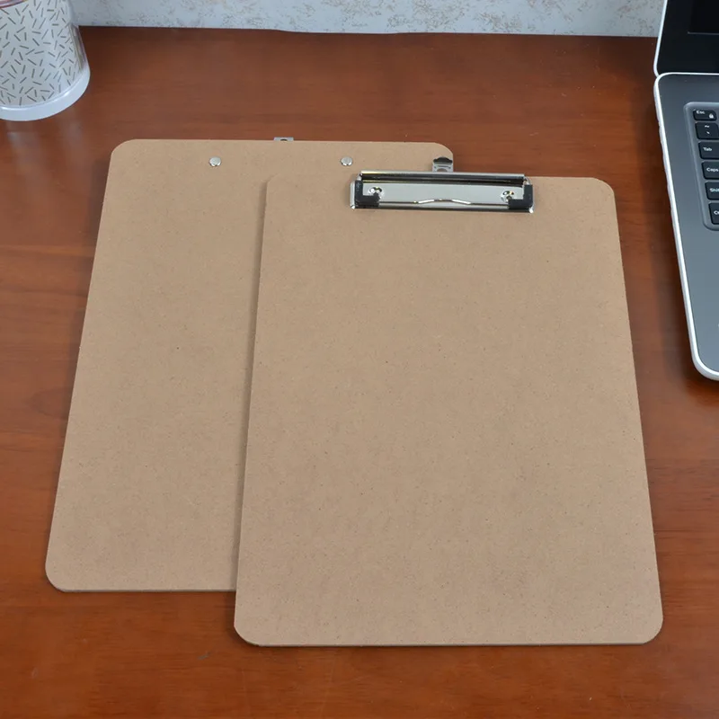 Supermarket A4 Wooden Documents Plywood Clipboard Pad Folder Students Writing Drawing Clip