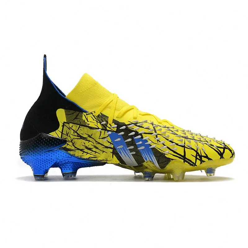 Men Outdoor Training All Season High Quality FG Predator 21 Freak Soccer Shoes Wholesale Men Waterproof Football Boots OG