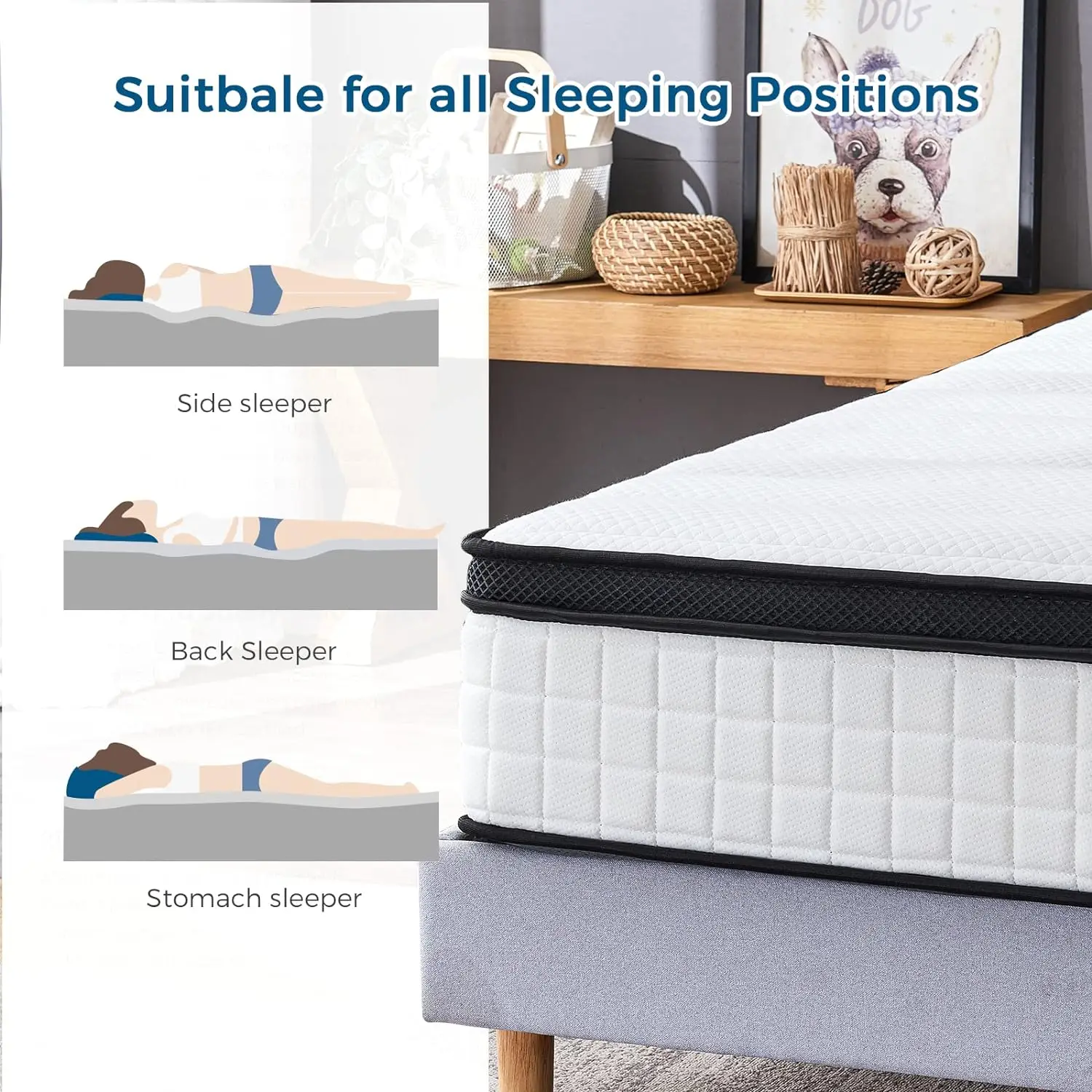 lowest price mattress Orthopedic Foam Customized Mattress Full King Size Roll Up Mattress Good Quality