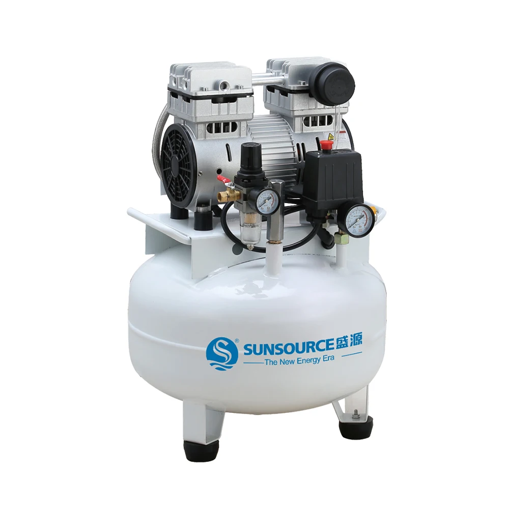 Factory Compresseur 220V 1100W 1500W 1.5Hp 2Hp 59Db Dental Silent Air Compressor For Dental Unit