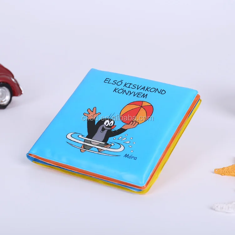 Esummi Educational Waterproof baby bath book for kids, Cute duck Floating Plastic Books Child Book Printing