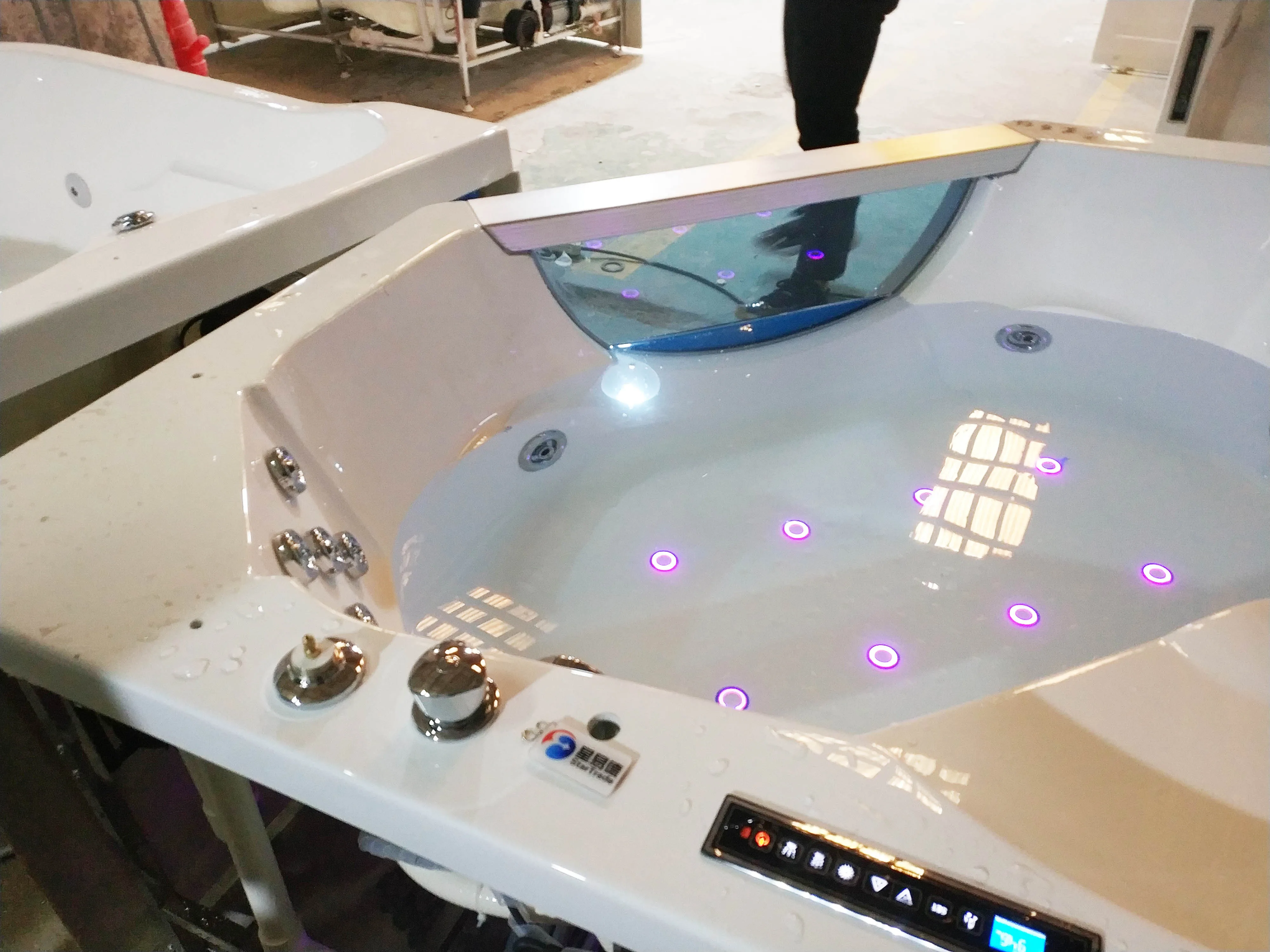 acrylic bathroom corner bathtub whirlpool massage bath tub