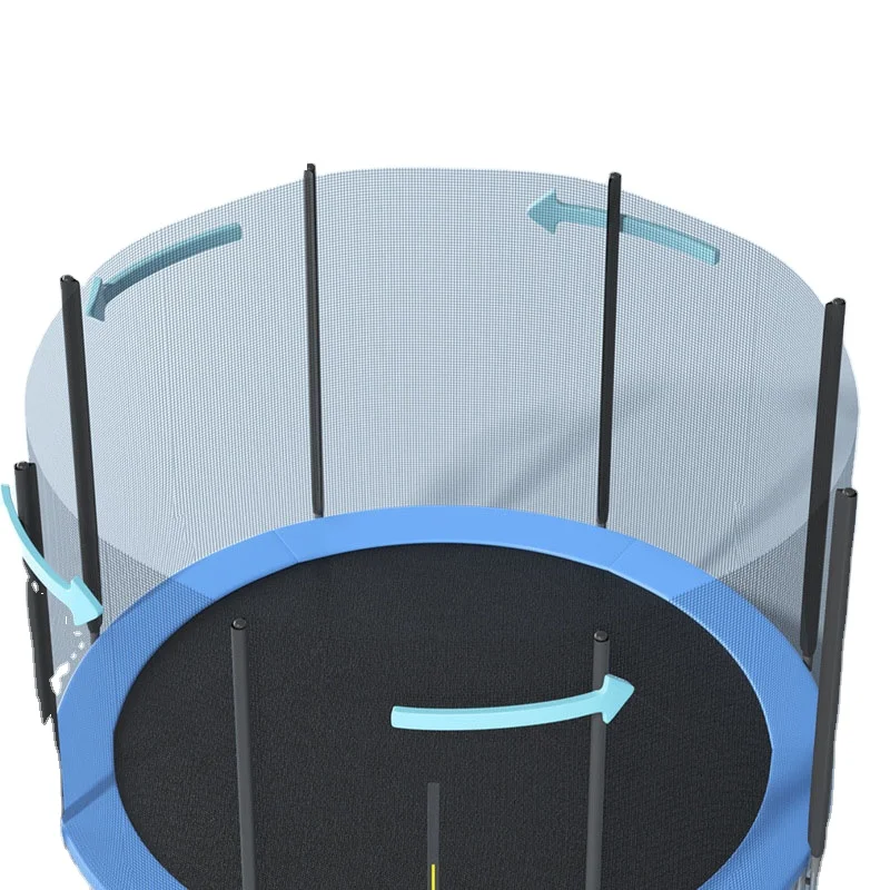 Factory cheap 8ft 10ft 12ft 13ft 14ft 15ft 16ft Outdoor Round Trampoline With Enclosure Safety Net for Adult and Kids