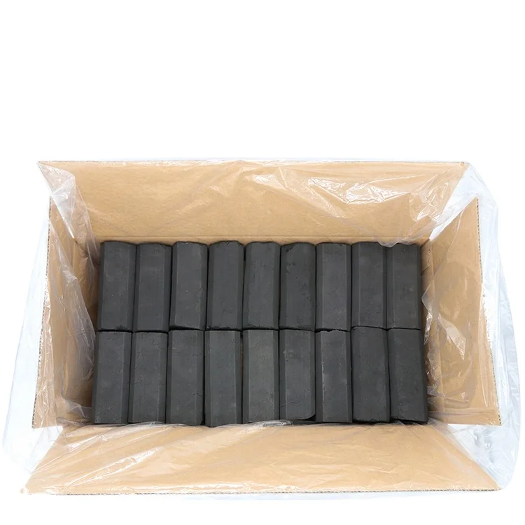 Export packaging briquette square bamboo powder stick instant charcoal