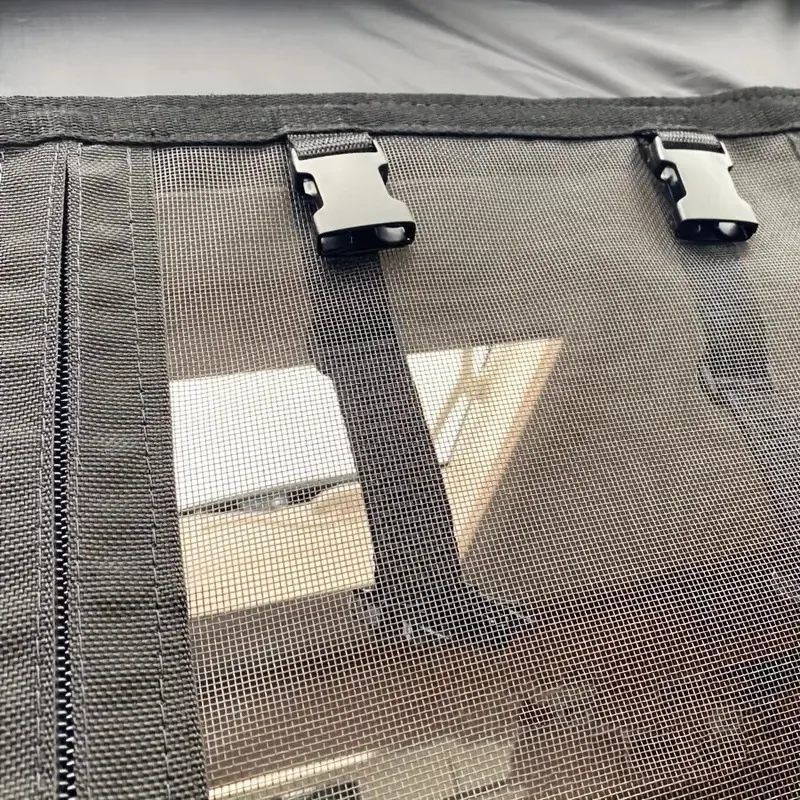 Outdoor camping breathable roller shutter cover anti-mosquito magnetic rv door curtains mosquito with zipper