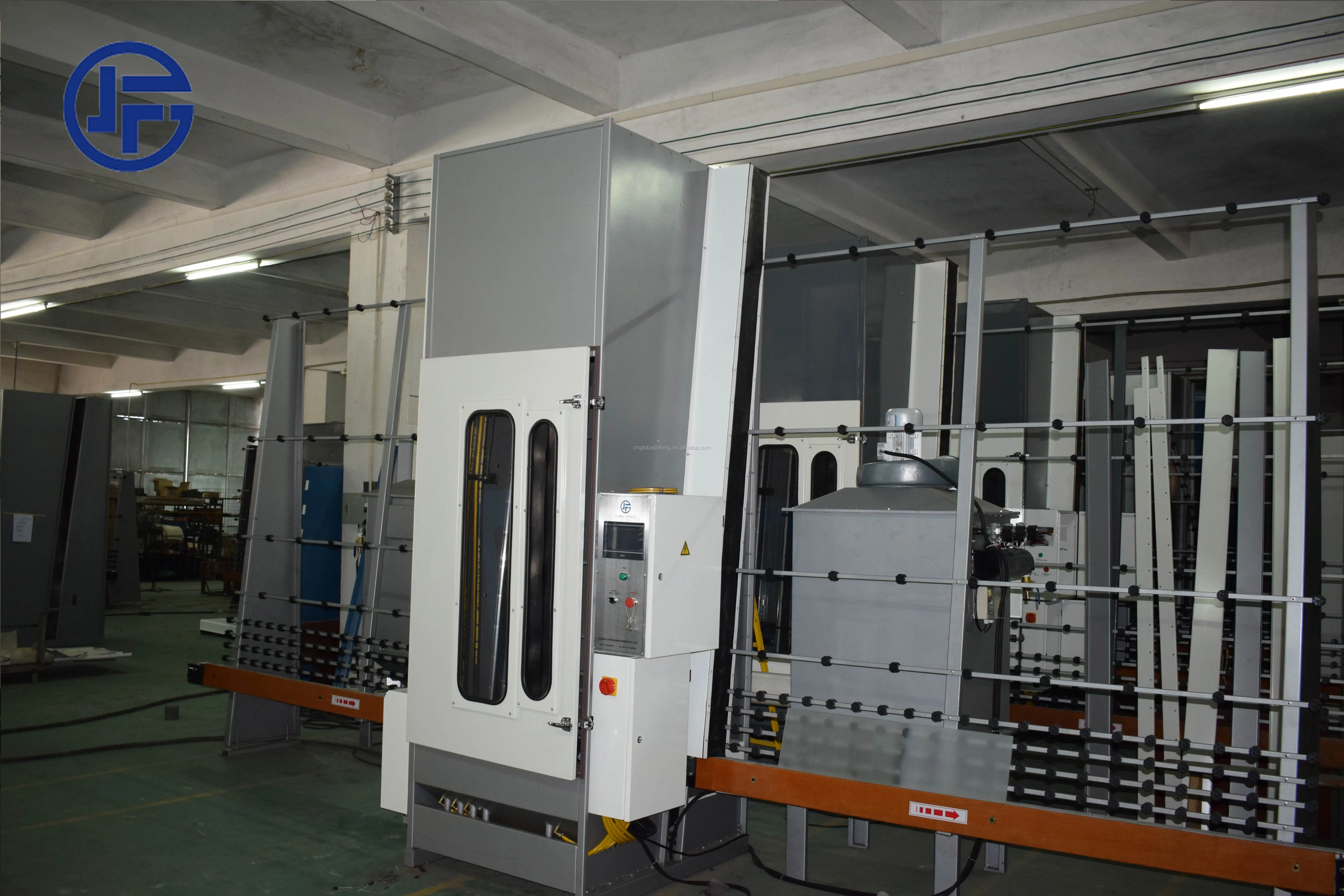 automatic flat glass sandblasting machine vertical manufacturing glass processing machinery