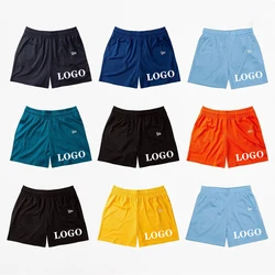 No MOQ Custom Logo Custom Mesh Shorts With Pockets Breathable Sublimation Screen Print Transfers Customize Mesh Shorts Men
