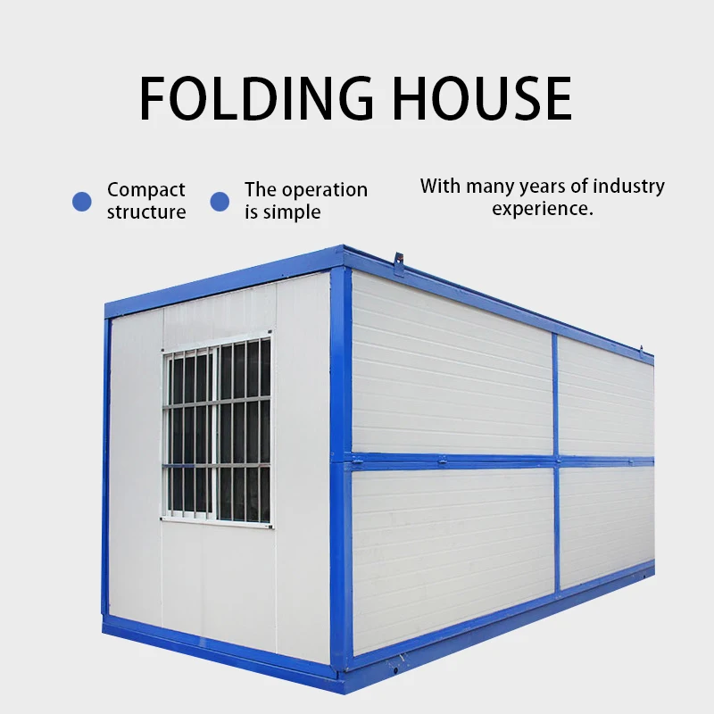 20 ft Mobile Folding Container house Van House For Office And cabins prefab house homes