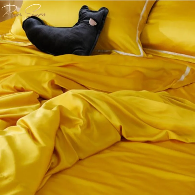 
Real 100 pillow case and bed sheet oekotex silk beauty bed cover silk bedding set children 