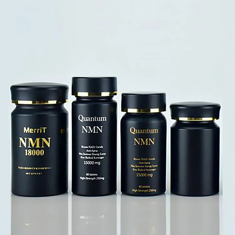 35ml 45ml 60ml 90ml 100ml Vitamin Bottle Black Glass Pharmaceutical Pill Medicine Bottles Empty Capsule Bottle