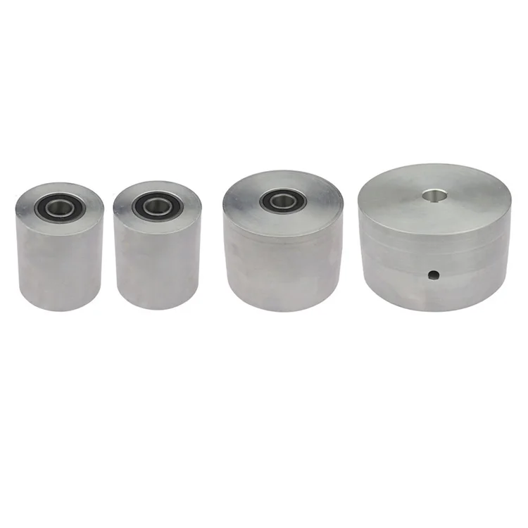 Fully Aluminum Wheel 4 in 1 Set Belt Knife Grinder Wheels Drive Tracking Idler