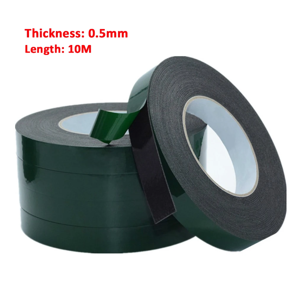 3mm Width x10M 0.5mm Thick LCD Curved Screen Dust Proof Cell Phone Repair Tape Double Sided Adhesive Foam Tape