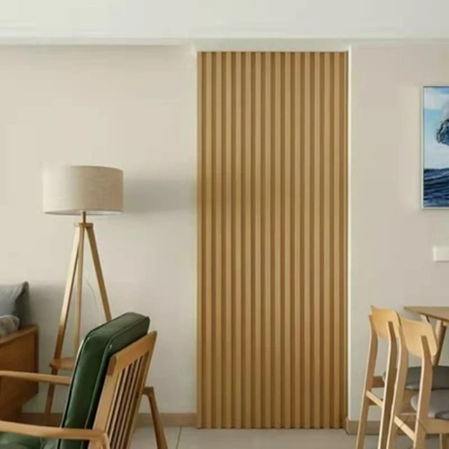 Free Samples Eco-friendly Wooden Grain Pvc Wpc Interior Fluted Wall Panels Designs For Decoration