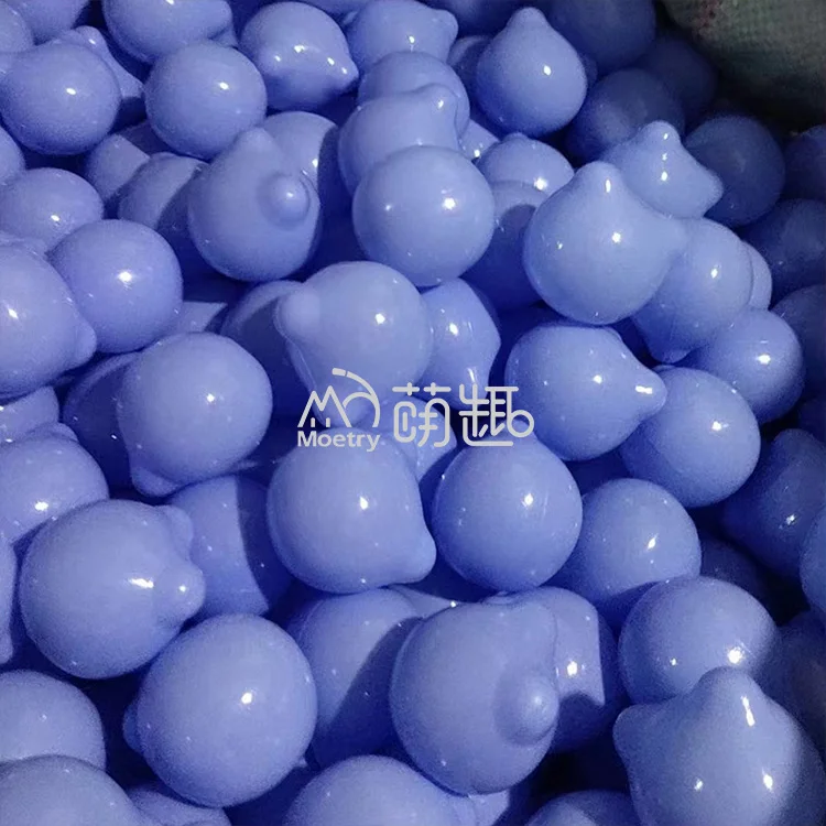 Moetry BPA Free Crush Proof Bear Shape Plastic Kids Fun Play Ball Colorful Ocean Ball Water Pool Ocean Wave Toy Balls