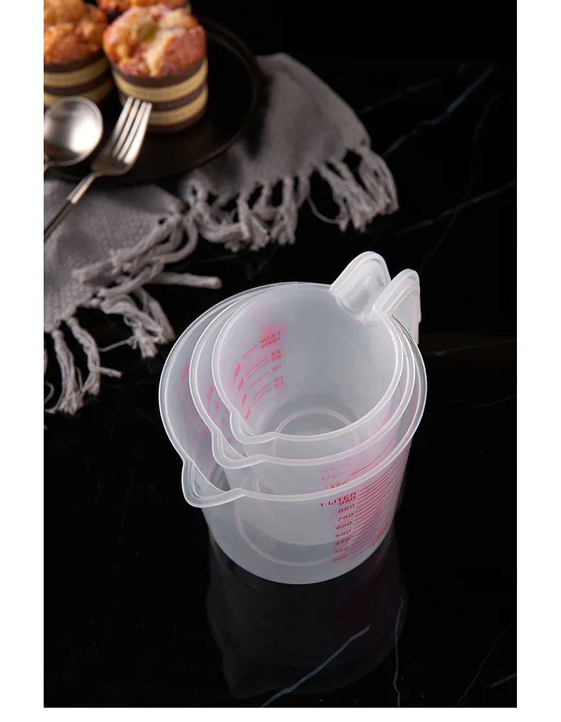 BPA free 250ml 500ml 1000ml PP Measuring Cup measuring jug plastic measuring jug plastic