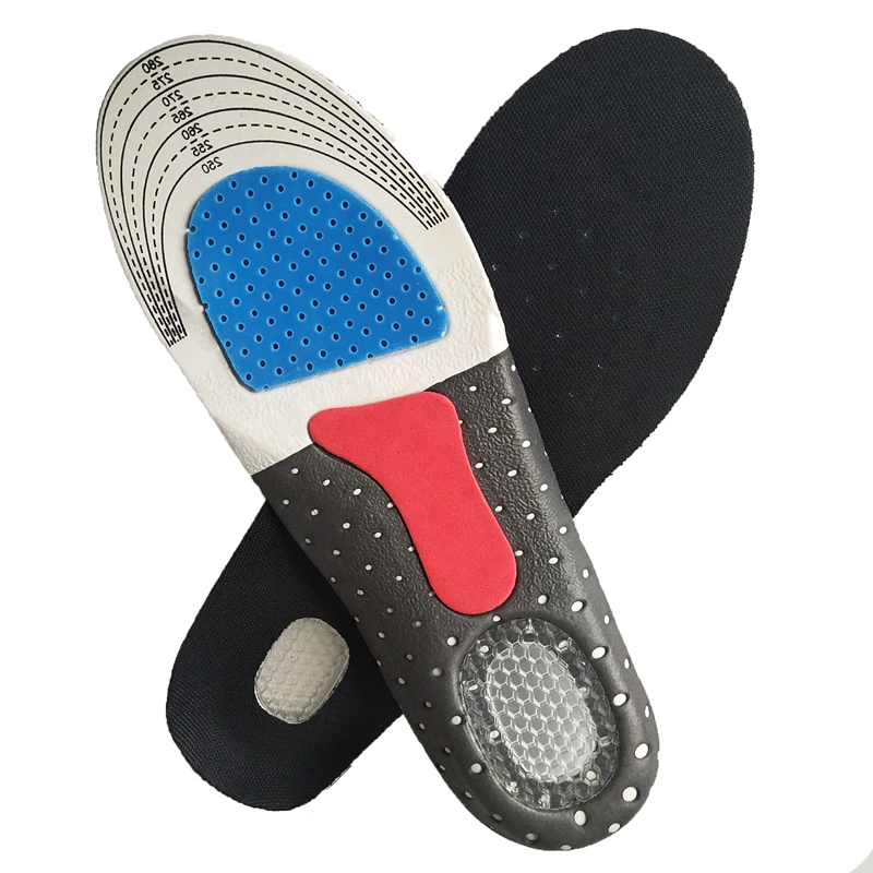 Cuttable Silicone Insoles for Shoe Men Women Orthotic Arch Support Sport Shoe Pad Soft Running Insert Cushion Memory Foam Insole