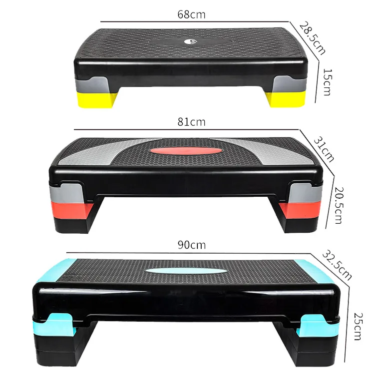 Aerobic Step 2021 Adjustable Non Slip Gym Fitness Pedal Stepper Indoor Outdoor Step Aerobic Equipment