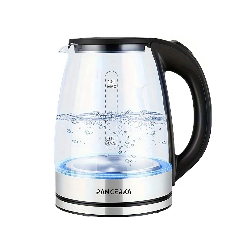 PANCERKA High Quality 1.8L Best Selling Glass Portable Household Electric Kettle Heater