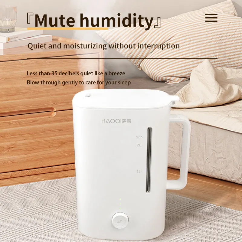 HAOQI 2.5L New Hybrid Air Cool Mist Humidifier UV Essential Oil Diffuser Desktop Ultrasonic Humidifier