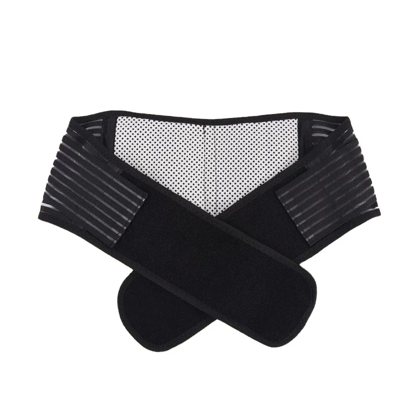 Waist Trimmer, Black Tourmaline Self-Heating Magnetic Therapy Waist Support Belt Lumbar Support
