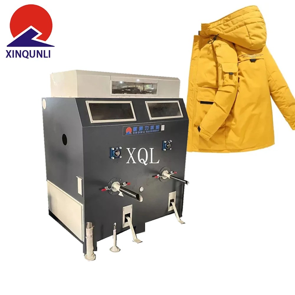 goose feather down jacket and pillow filling making machine cotton waste balls  fiber opening stuffing machine