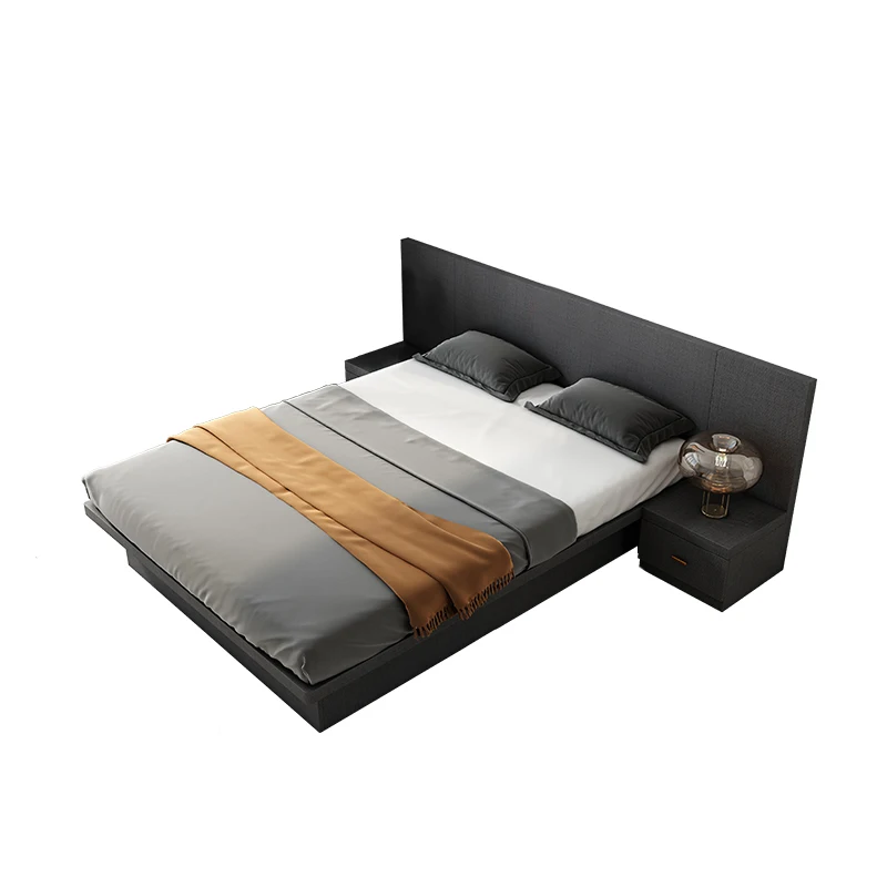 Modern Minimalist Tatami High Box Storage With Floor Bedroom Furniture Double Bed