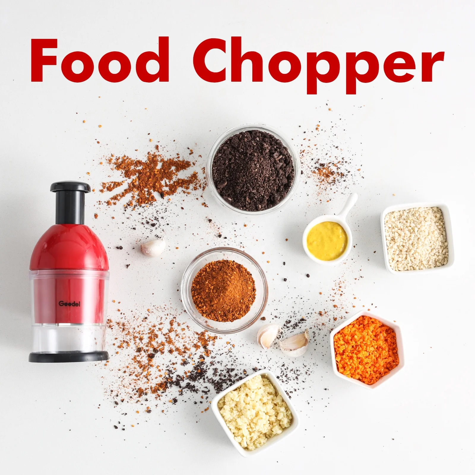 Food chopper vegetable cutter chopper mandolin speedy quick chopper
