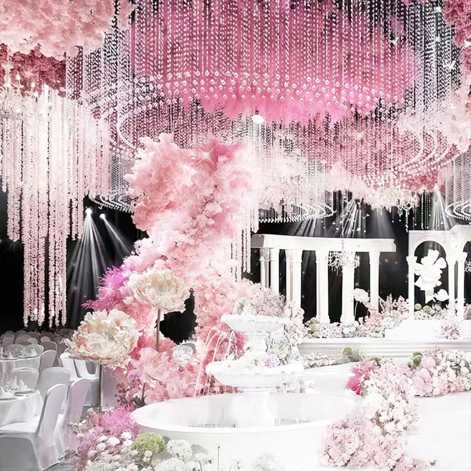 Xihong Factory Custom Wedding light Props Crystal Chandelier Luxury Party Events Stage Decorative lights