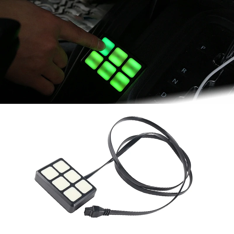 Automatic Dimmable ON-Off LED 6 Gang Switch Panel Relay System Circuit Control Box for Car Accessories