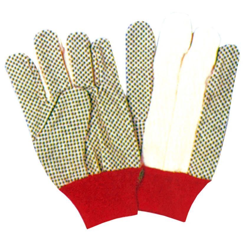SLG-366T2 China hot selling high quality low price Cotton Drill work working safe safety Garden Gloves
