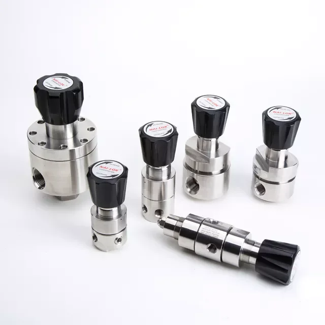 Factory price adjustable nitrogen gas single stage pressure regulator for special gas pipeline