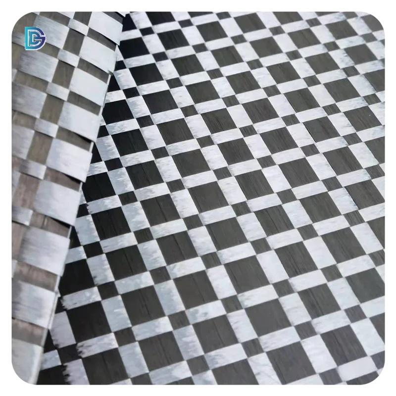 GDE Unique Ceramic Tiles Design Carbon Fiber Spread Tow Light Weight Fabric Wide Tow Carbon