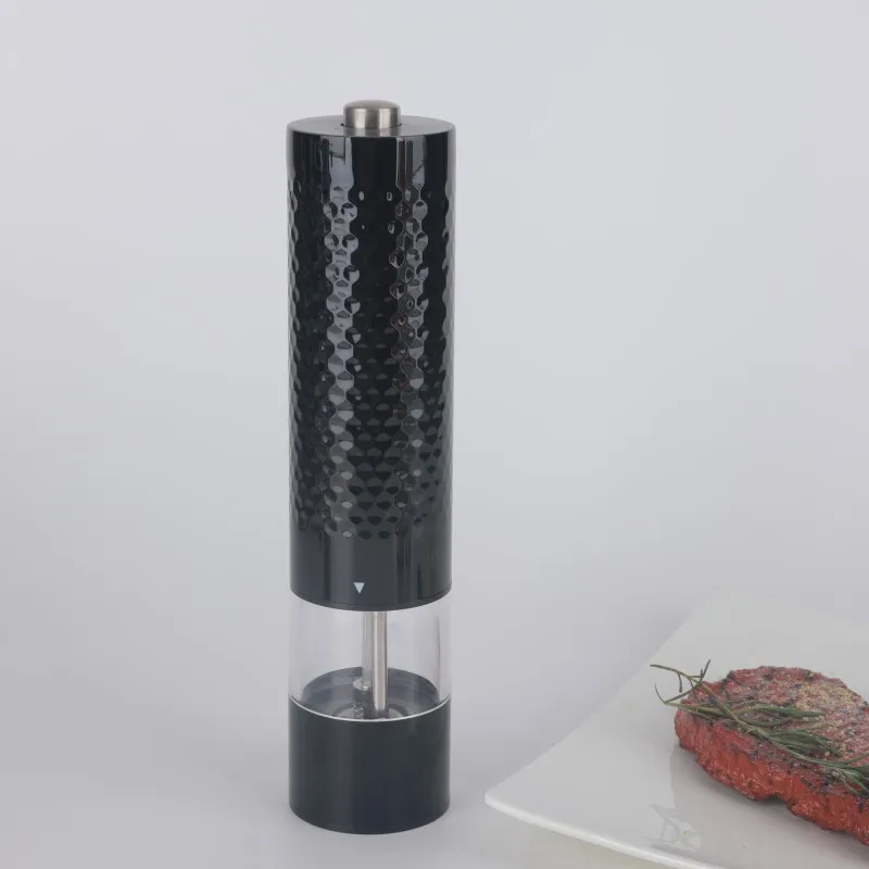 Electric Salt and Pepper Grinder Set Battery Operated Stainless Steel Mill With Light Automatic One Handed Operation Electronic