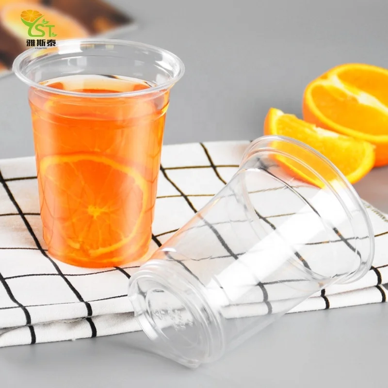 Одноразовая Пластиковая чашка для домашних животных с принтом на заказ от 7 унций до 32 унций, оптовая продажа прозрачных чашек для домашних животных