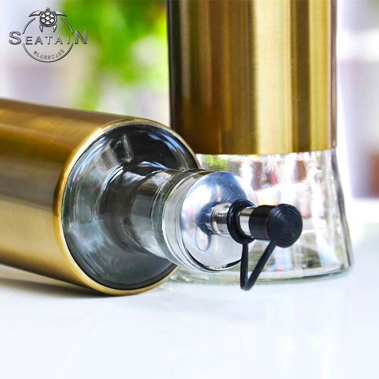 wholesale high quality clear glass bottles for olive oil