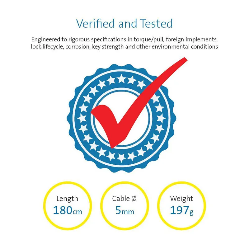 
Kensington Original K64440WW N17 Portable Laptop Keyed 5 Lever Security Locks K64440WW 